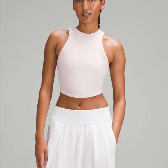 (A9) Lululemon Hold Tight Cropped Tank Top, Flush Pink, Size 12, NWT - Picture 2 of 9
